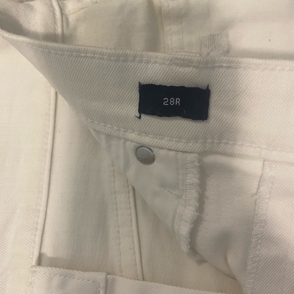 Gap White Denim Mini Skirt (Size 28) - Picture 3 of 3
